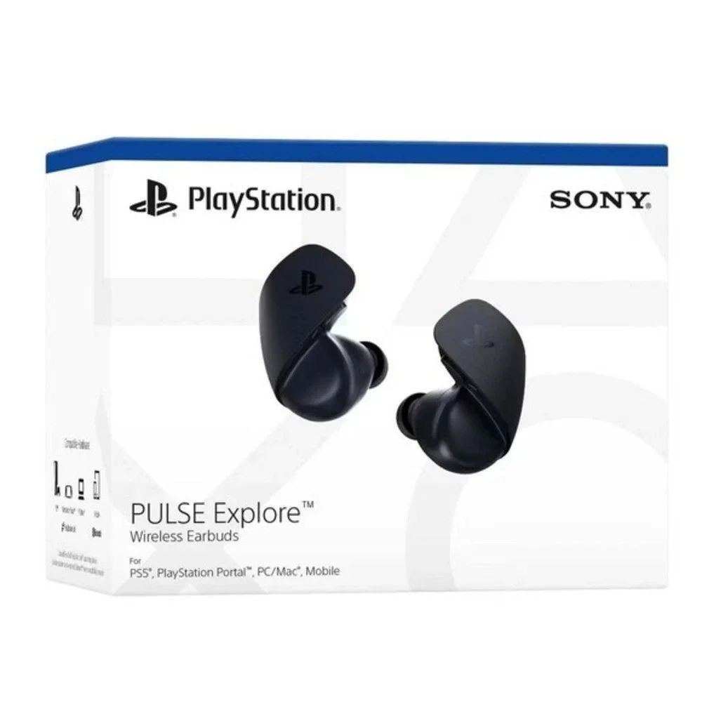 New! Sony PlayStation PULSE Explore PS5 Wireless Earbuds w/ Case, Midnight Black